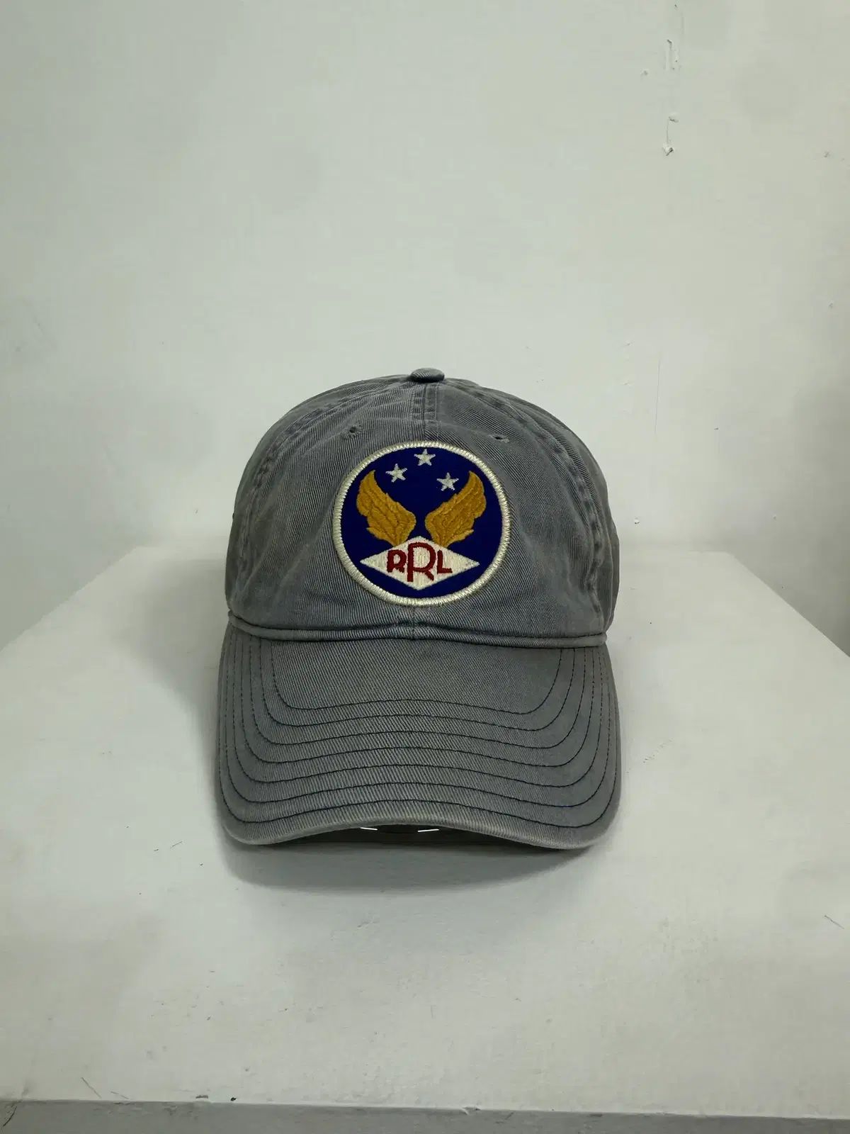 RRL(ダブルアールエル) ベースボールキャップ ブルー - メルカリ