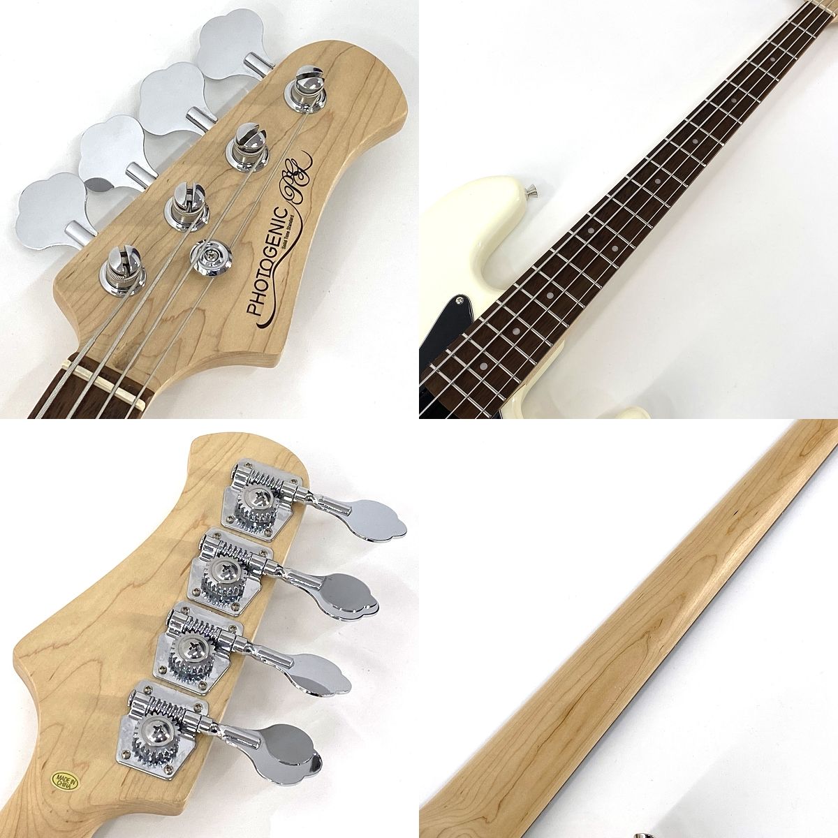 Photogenic フォトジェニック JB-240 ホワイト ジャズベース エレキ
