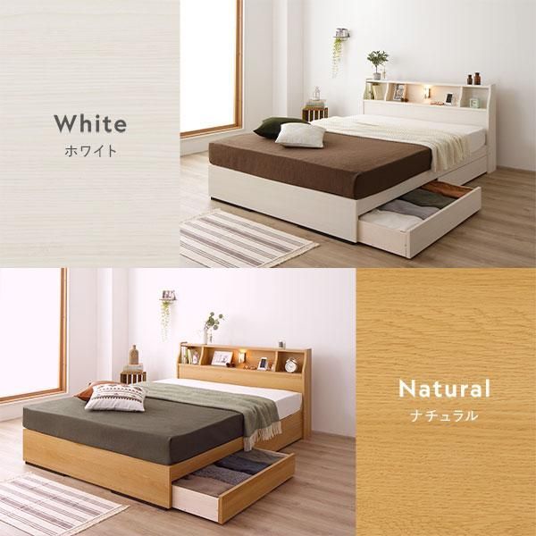 ベッド ダブル 海外製ポケットコイルマットレス付き 両面仕様