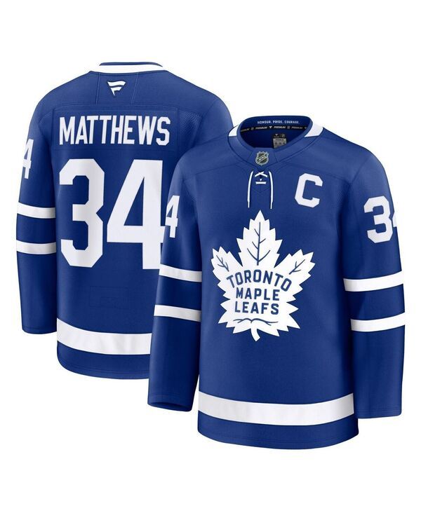 ファナティクス メンズ トップス シャツ キャップ ジャージー Fanatics Mens Auston Matthews Blue Toronto Mapleafs Captain Patchome Premium Jersey Blue ブルー