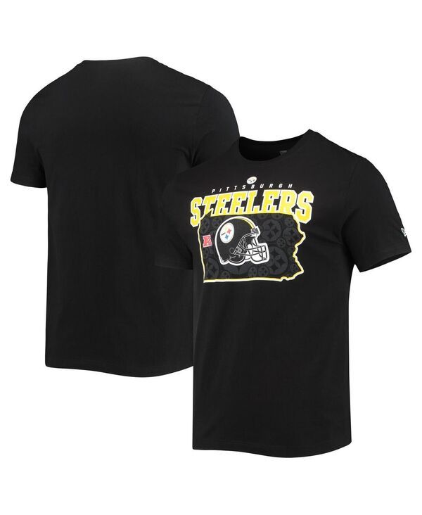 ニューエラ メンズ トップス Tシャツ New Era Mens Black Pittsburgh