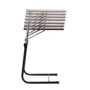 フォールディング サイドテーブル 〔ブラウン〕 幅535mm スチール