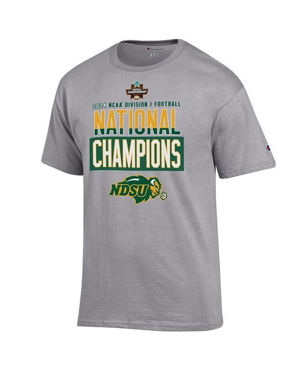 チャンピオン メンズ トップス Tシャツ Mens Gray NDSU Bison 2024