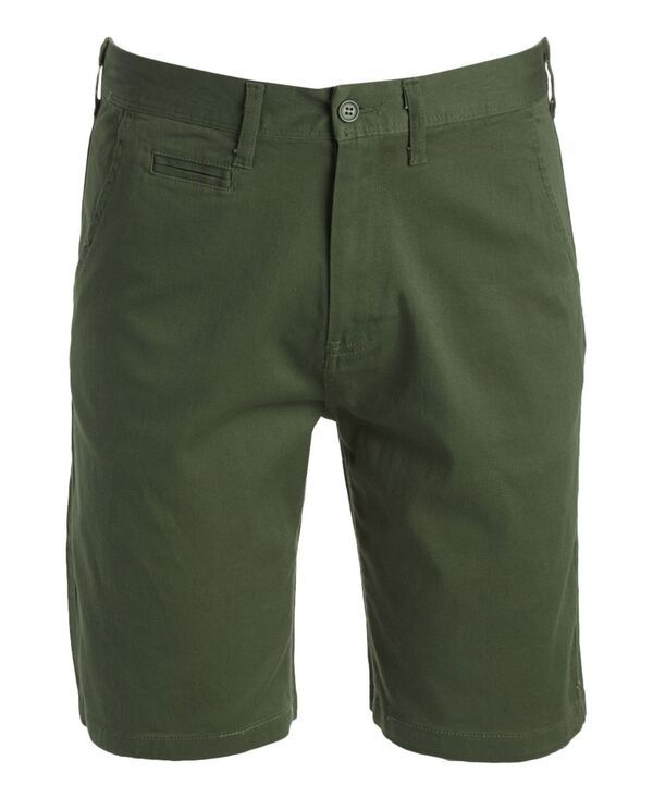 ギャラクシーバイハルビック メンズ ボトムス ハーフパンツ・ショーツ ショートパンツ Galaxy By Harvic Mens 5Pocket FlatFront SlimFit Stretch Chino Shorts Olive オリーブ
