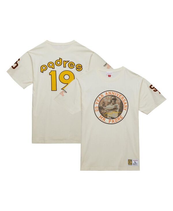 ミッチェルネス メンズ トップス Tシャツ Mitchell Ness Mens Tony Gwynn Cream San Diego Padres Legends Photo Real TShirt Cream クリーム
