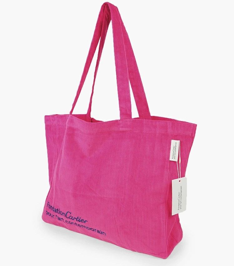 カルティエ現代美術館 公式グッズ トートバッグピンク(コットン