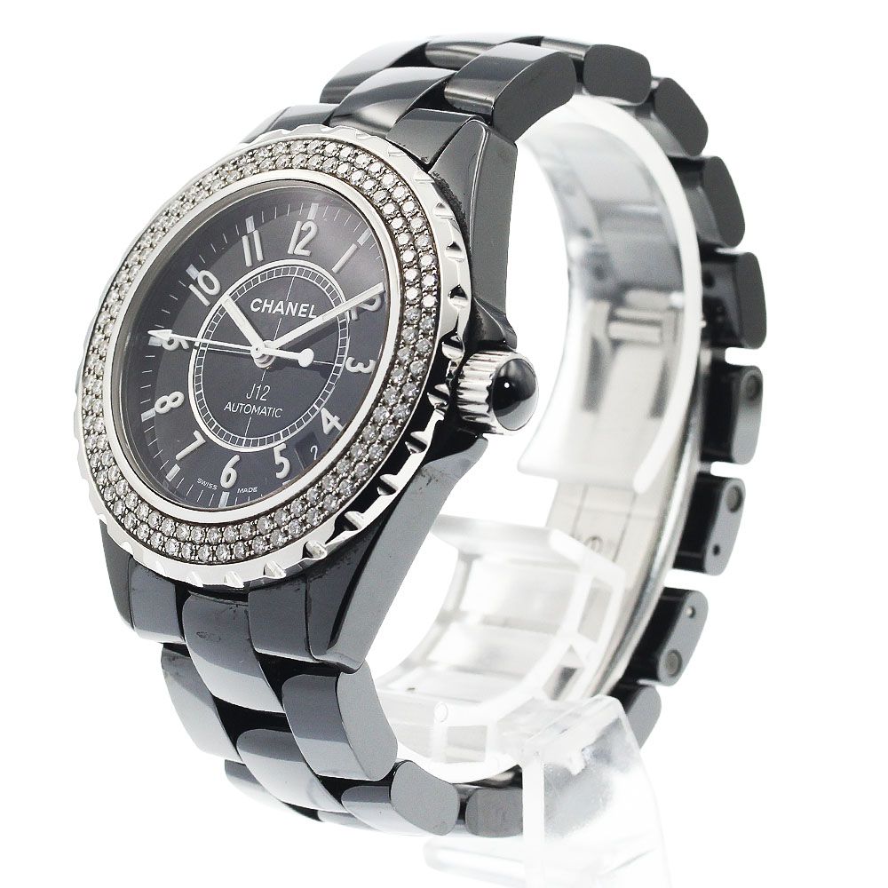 シャネル CHANEL H0950 J12 黒セラミック ダイヤベゼル 自動巻き