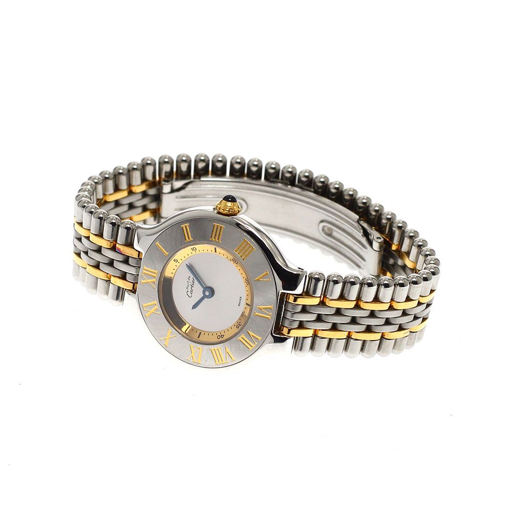 カルティエ CARTIER W10073F4 マスト21 クォーツ レディース _943130