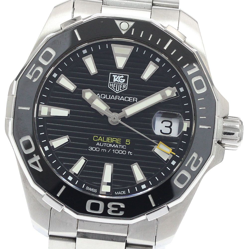 タグホイヤー TAG HEUER WAY211A-0 アクアレーサー キャリバー5 デイト 自動巻き メンズ 保証書付き_943319