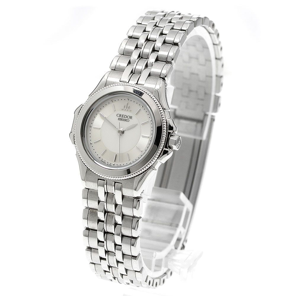 セイコー SEIKO 4J81-0A30 クレドール クォーツ レディース _943076