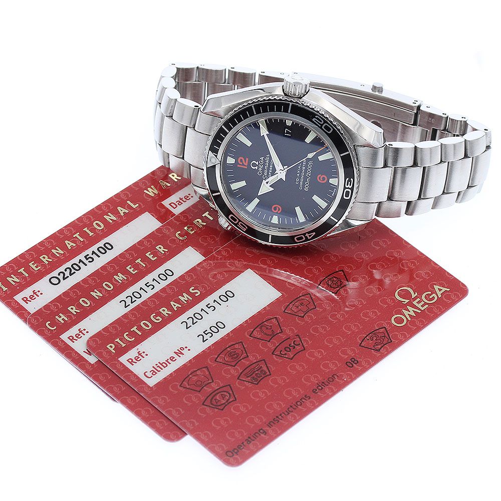  オメガ OMEGA 2201.51 シーマスター600 プラネットオーシャン デイト コーアクシャル 自動巻き メンズ 保証書付き_895499 高検索ワード 自動巻き時計 腕時計(アナログ)