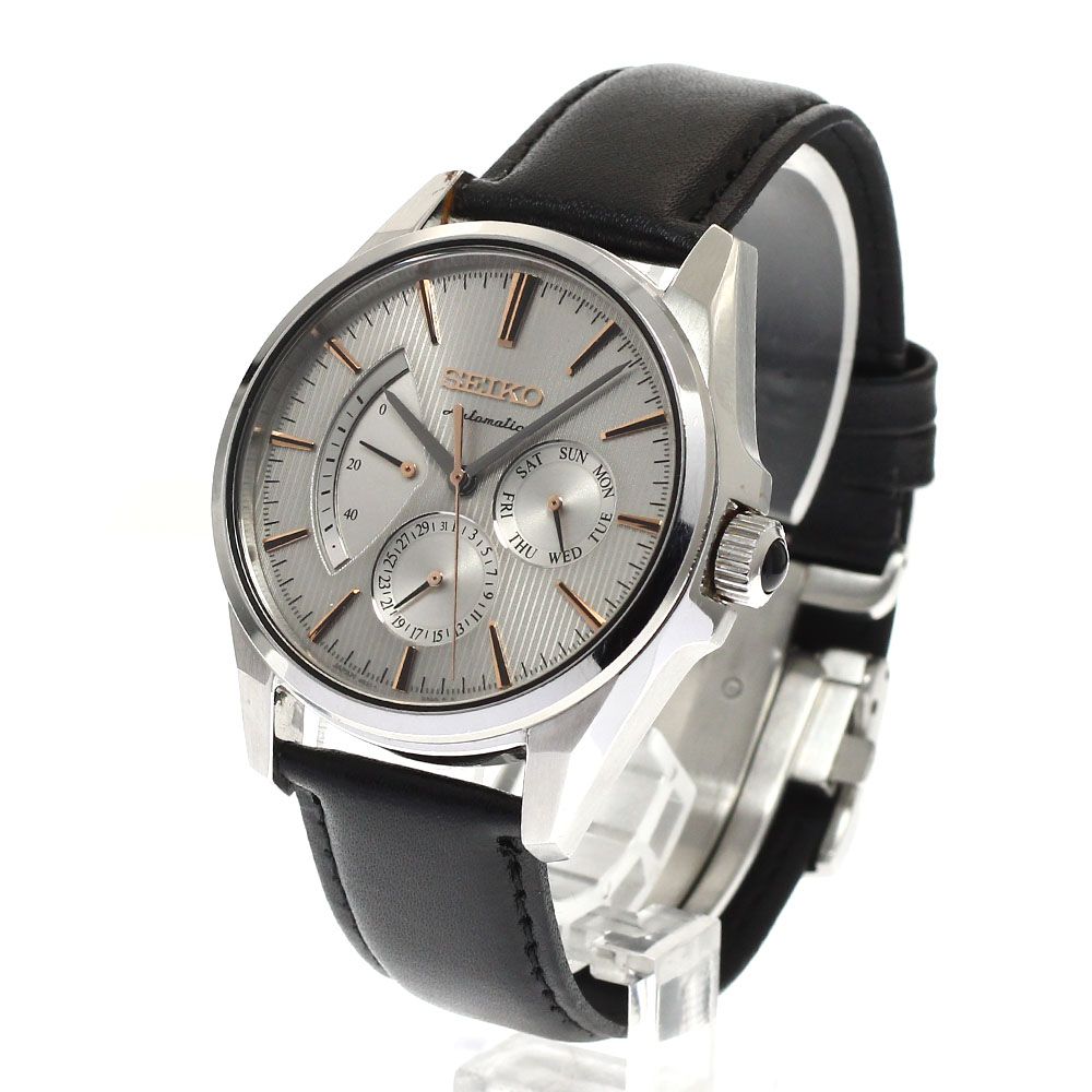  セイコー SEIKO SARW033|6R21-01C0 プレザージュ パワーリザーブ デイデイト 自動巻き メンズ _944074 テーパードデニム 自動巻き時計 腕時計(アナログ)