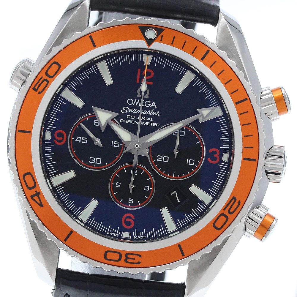 オメガ OMEGA 2918.50.82 シーマスター プラネットオーシャン600M コーアクシャル クロノグラフ 自動巻き メンズ _943645