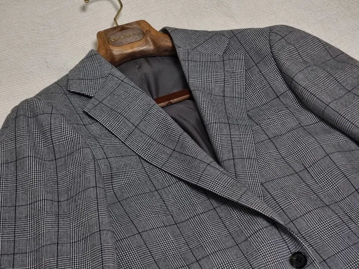 リングヂャケット マイスター リングマエ グレンチェック ジャケット 48