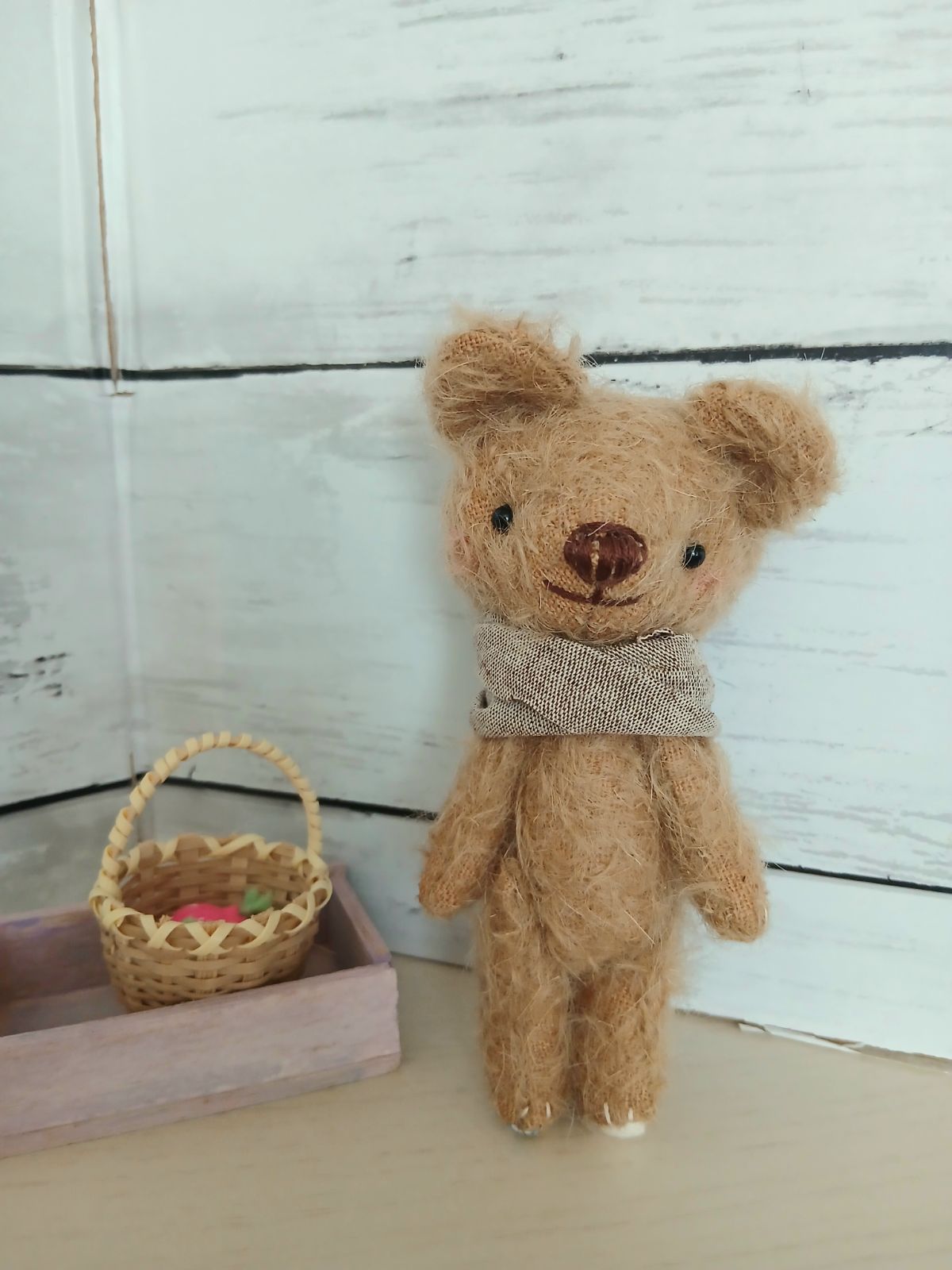 茶色いくまさん＊ハンドメイド＊テディベア＊くまのぬいぐるみ - メルカリ