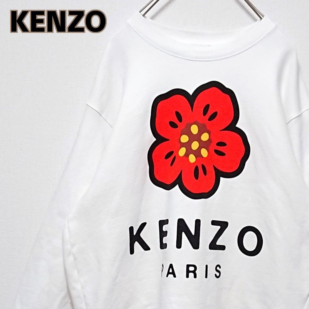 人気 即完売 ケンゾー 花柄 ボタニカル ビック ロゴ プルオーバー