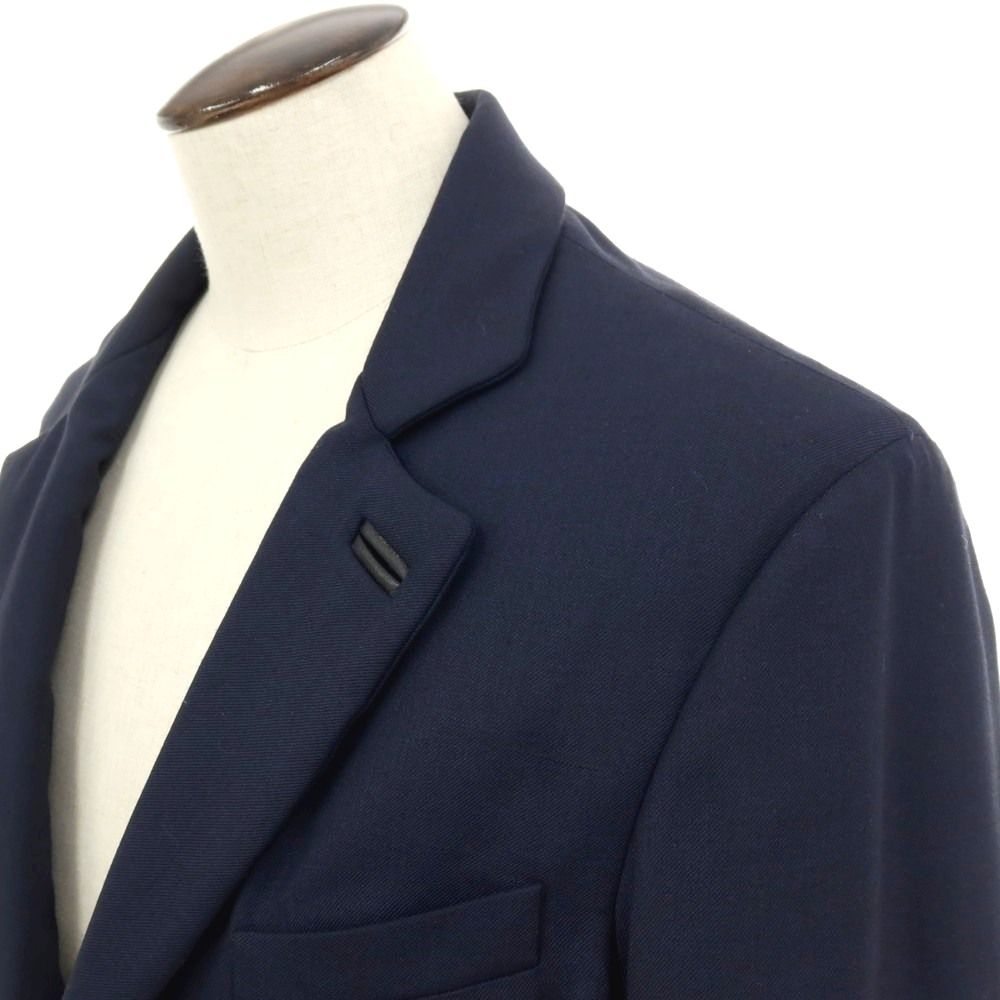 【中古】パルト PALTO ポリエステルウールポリウレタン 中綿入り チェスターフィールドコート ネイビー【サイズ50】【メンズ】 中古】パルト PALTO ポリエステルウールポリウレタン 中綿入り