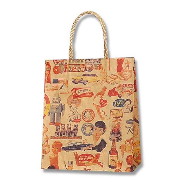 シモジマ ヘイコー 手提 紙袋 スムースバッグ 22-12 キスミー 22x12x26.5cm 25枚 003156165