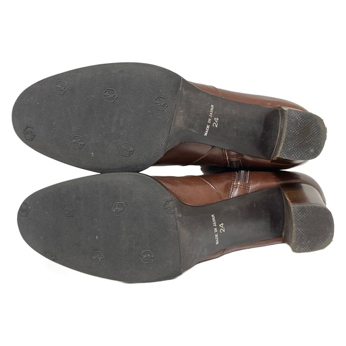 REGAL(リーガル) ロングブーツ 24 レディース - ダークブラウン アウト