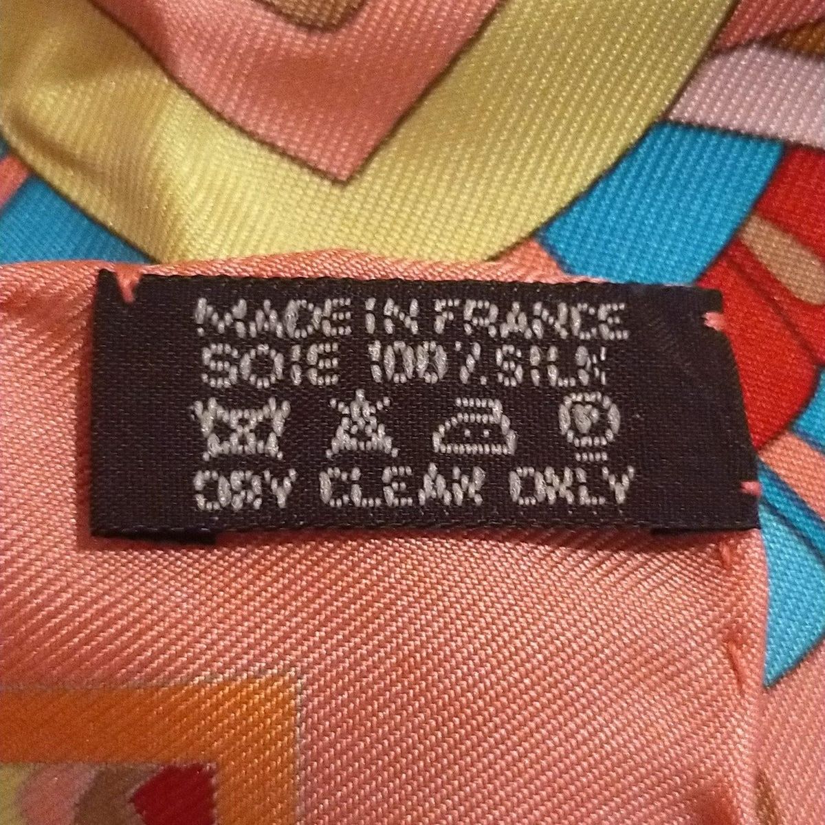 HERMES(エルメス) スカーフ美品 プチカレ ピンク×ライトブルー×マルチ