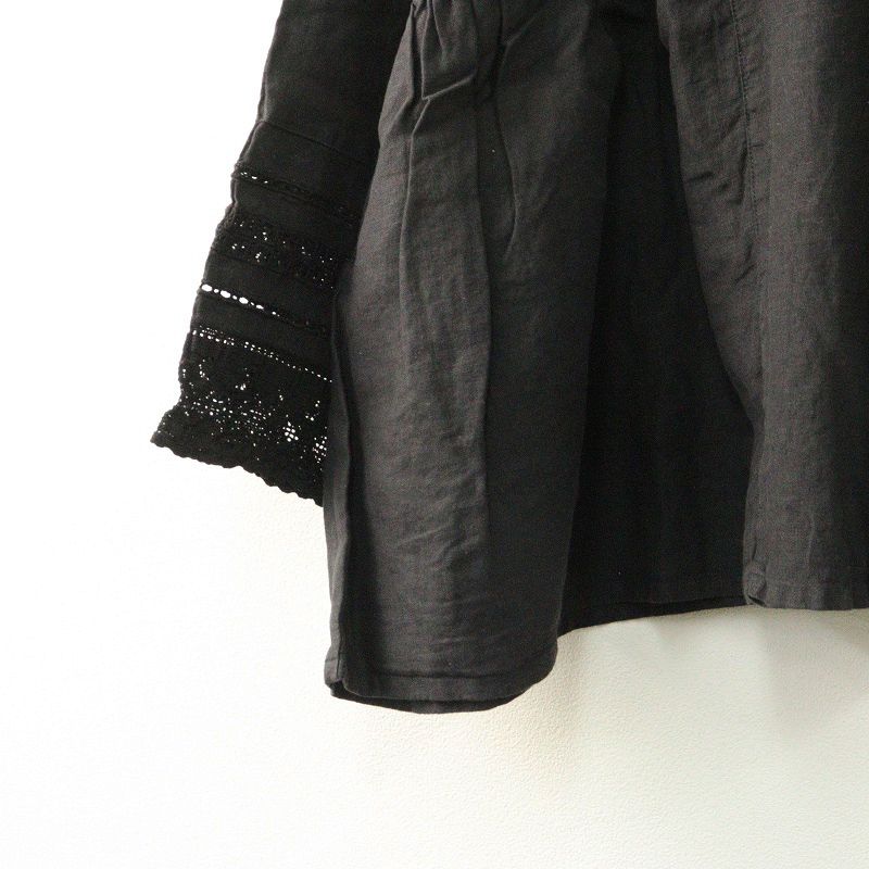 未使用 2024AW ネストローブ nest Robe リネンレースサイドギャザー