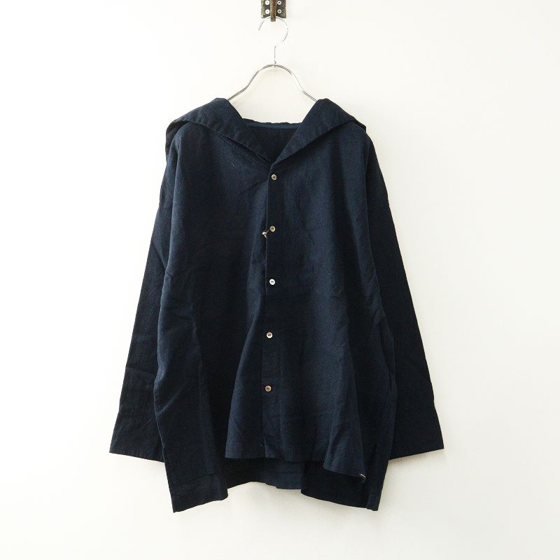 未使用 2022AW ネストローブ nest Robe 起毛セーラーカラーブラウス F