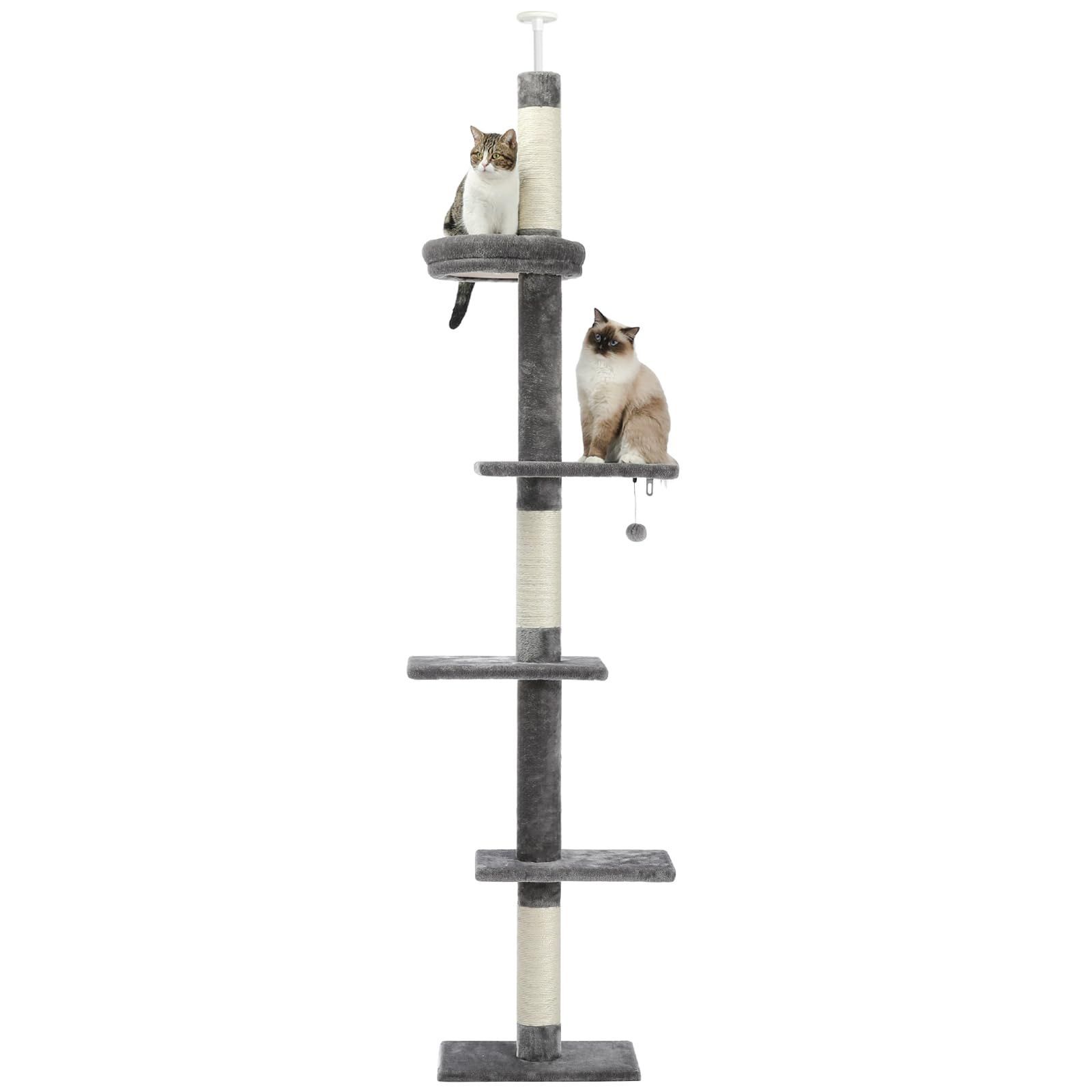 PETEPELA(ぺテぺラ) キャットタワー 突っ張り スリム 突っ張り棒