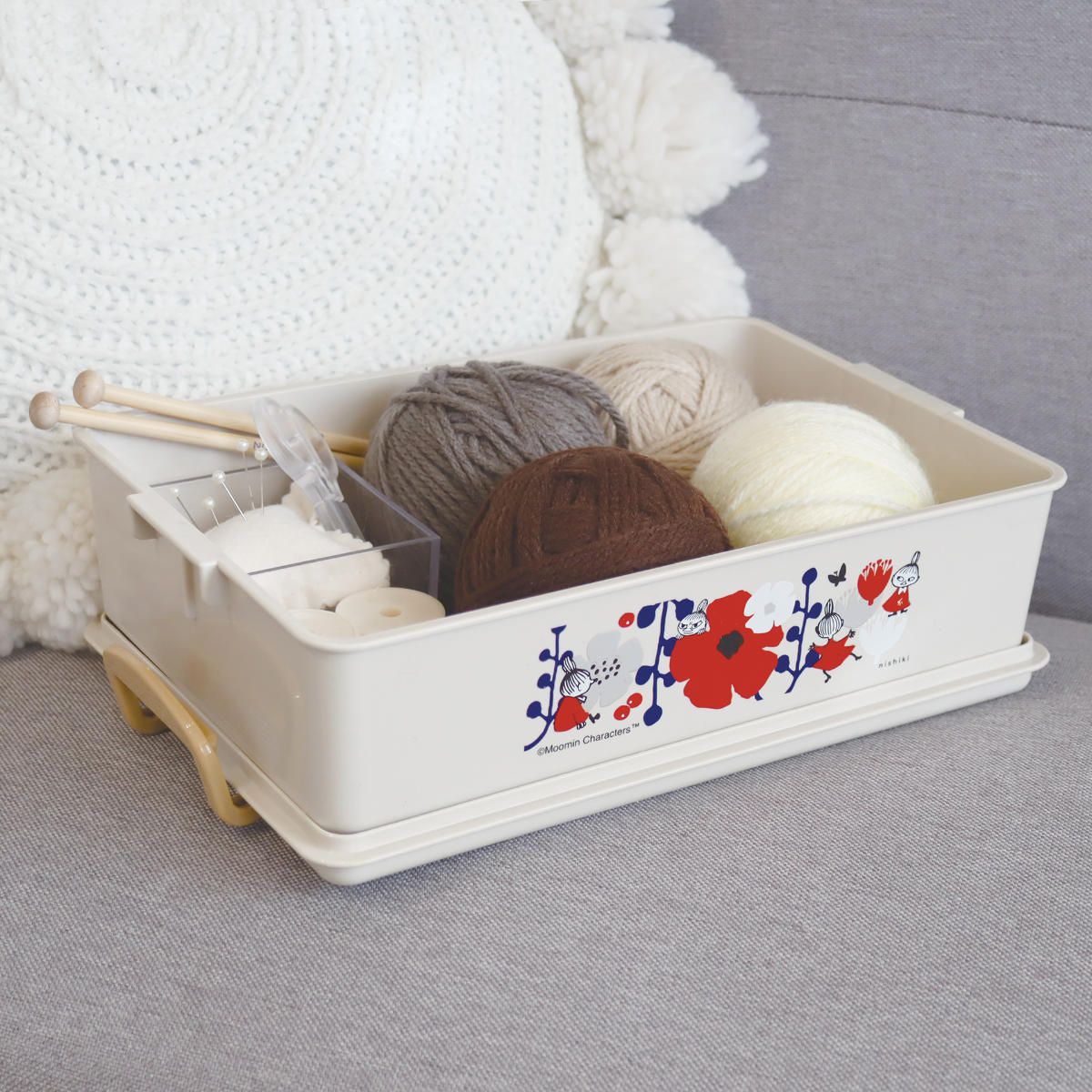 【★お得なお知らせ付★】MOOMIN 収納BOX（リトルミイ柄） MOOMIN」の車内をすっきり整頓してくれるスマートポケットが新登場