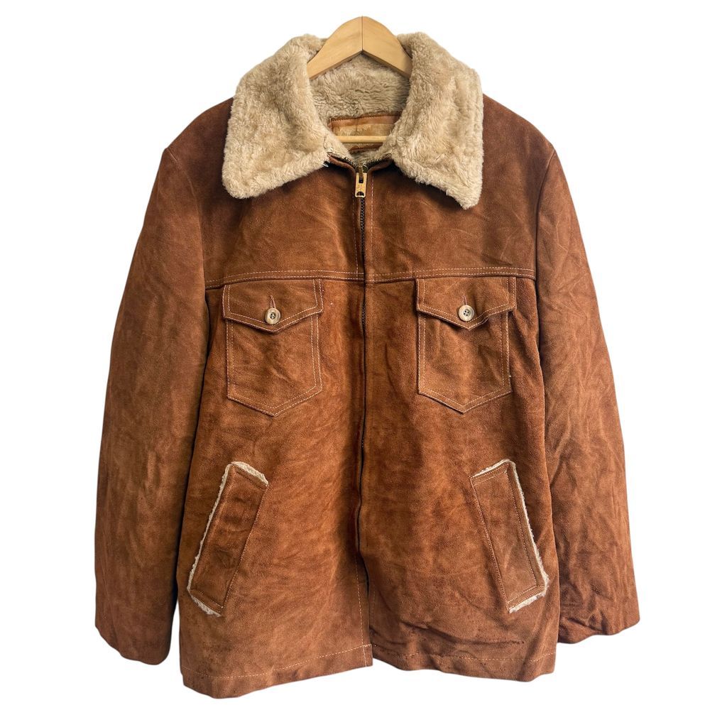 70's vintage ビンテージ スエードレザージャケット ボアジャケット