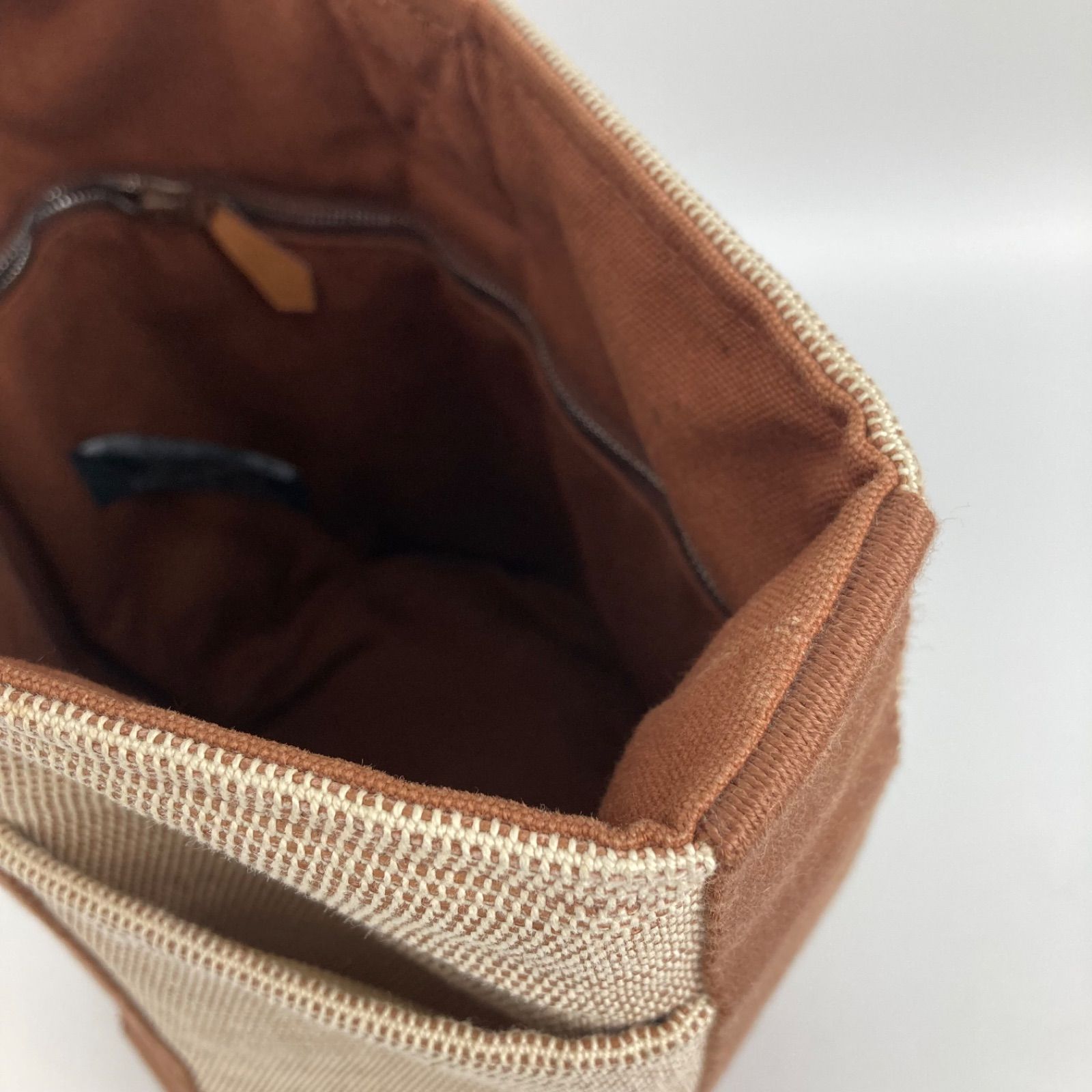 最終値下げ】HERMES エルメス サクソーPM ハンドバッグ キャンバス 
