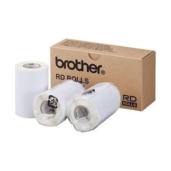 （まとめ）ブラザー RDロールプレカット紙ラベル（PDラベルC）ラベルサイズ80×115mm 92枚/ロール RD-M09J1 1パック（3ロール）〔×3セット〕