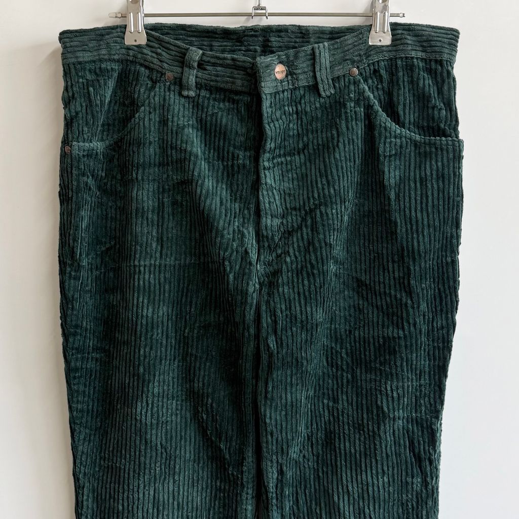 Wrangler ラングラー コーデュロイパンツ 深緑 ダークグリーン 34-32