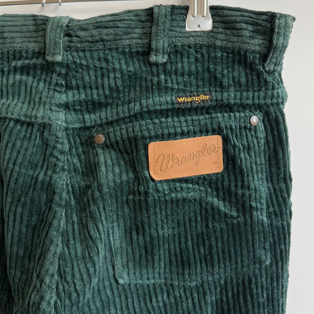 Wrangler ラングラー コーデュロイパンツ 深緑 ダークグリーン 34-32