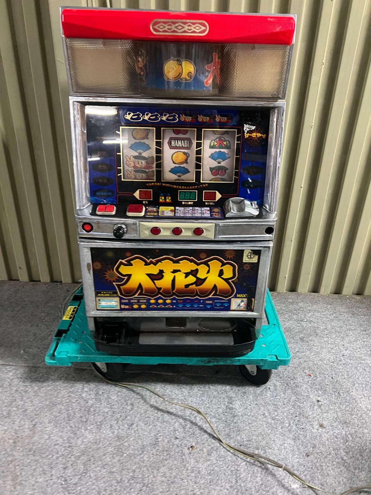 P*︎様 【現状品】パチスロ 実機 大花火 アルゼ スロット 4号機 ジャンク品 ⭐︎ アルゼ パチスロ 4号機 大花火 スロット機 ジャンク メダル付