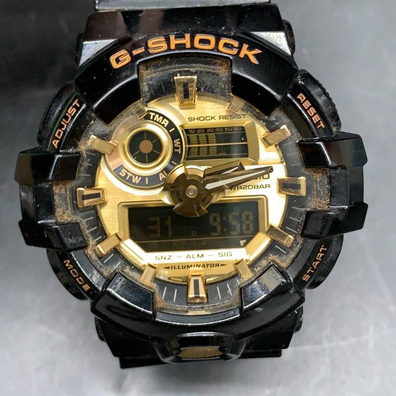 H442 Gショック G-SHOCK 腕時計カシオ CASIOブラック×ゴールド メンズ