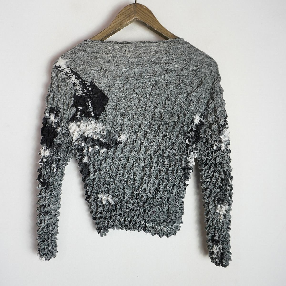 美品23SS MASU エムエーエスユー POPCORN SWEAT SHIRT ポップコーン トレーナー プルオーバー カットソー MMSS-CS0123 サイズ46 総柄55Q