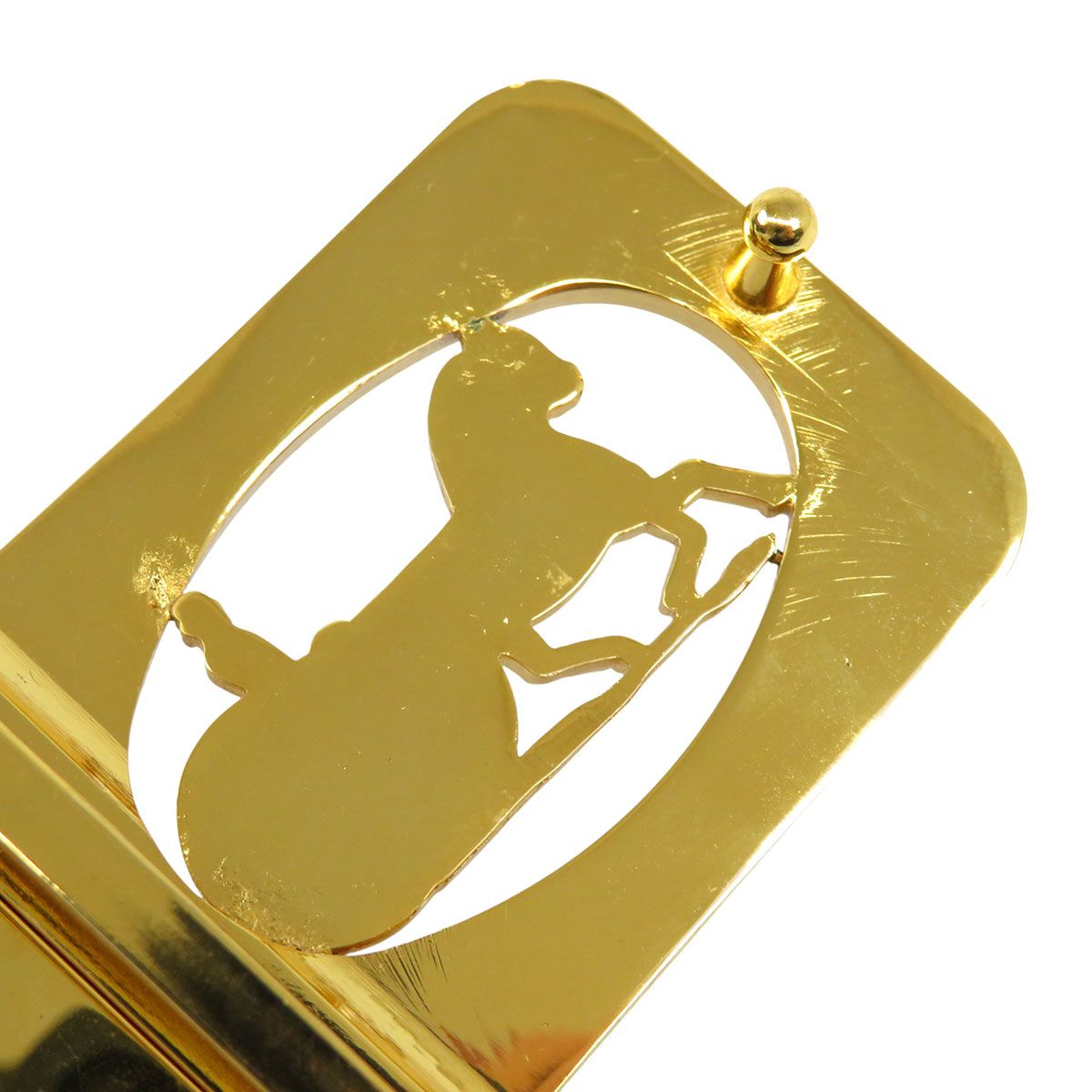 セリーヌ ヴィンテージ 馬車金具 ベルト ユニセックス ブラック CELINE