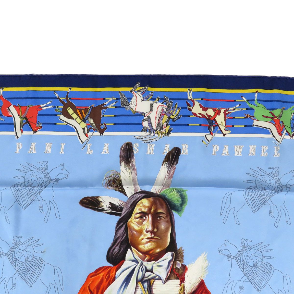 エルメス カレ 90 PANI LA SHAR PAWNEE パウニー族の首長 スカーフ