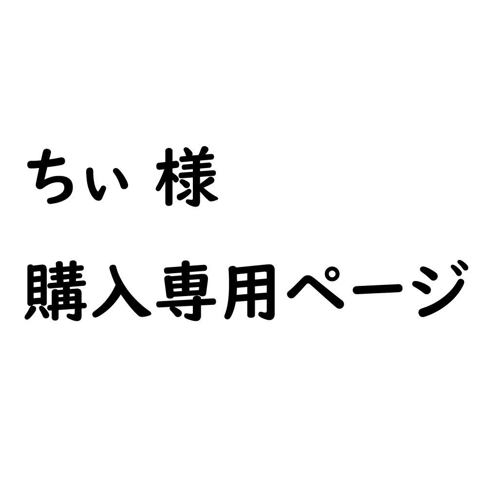 ちぃ様専用ページ - メルカリ