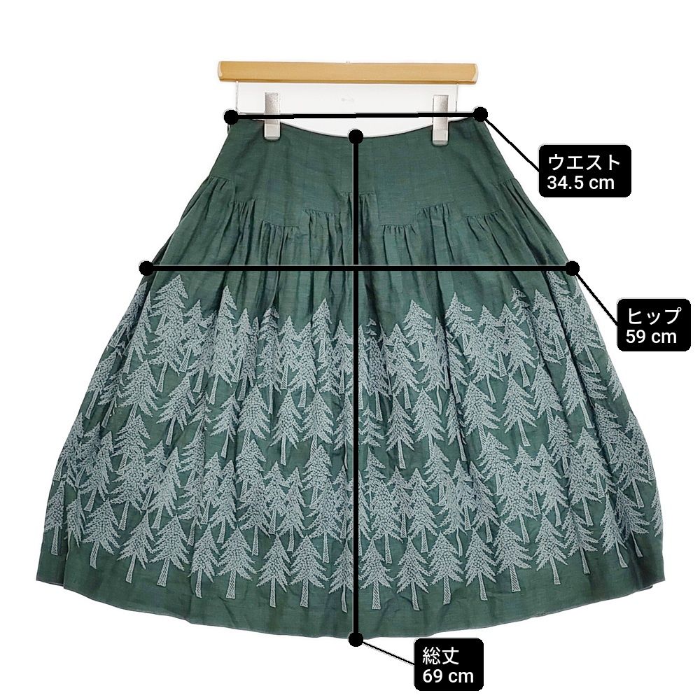 mina perhonen land theater 定価63800円 us5973 サイズ38 スカート