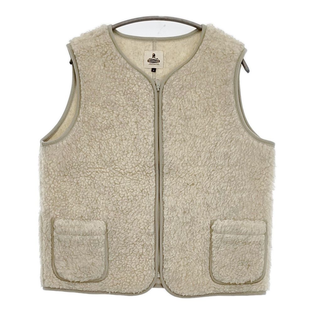 COLDBREAKER ウールボアベスト サイズM ベスト ベージュ レディース