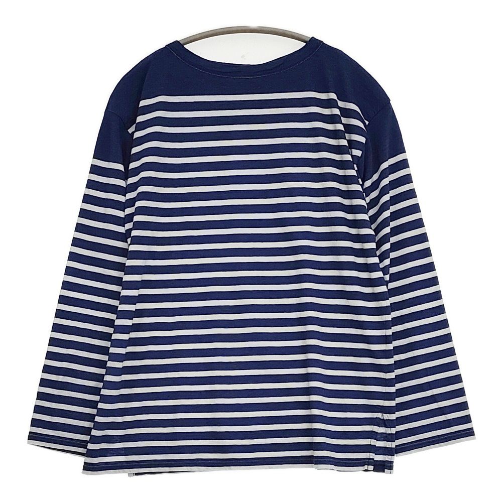 45R/45rpm 36番天竺の908バスクTシャツ（インディゴ） ボーダー 定価