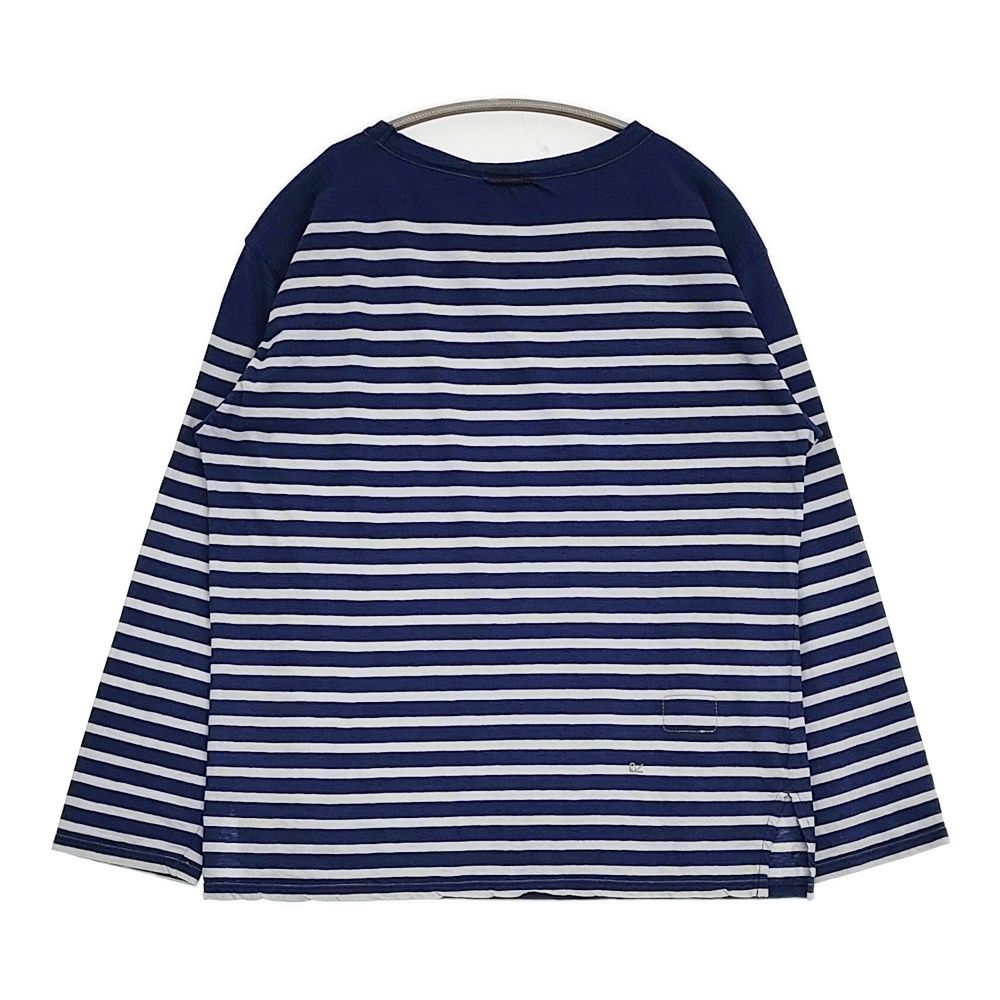 45R/45rpm 36番天竺の908バスクTシャツ（インディゴ） ボーダー 定価