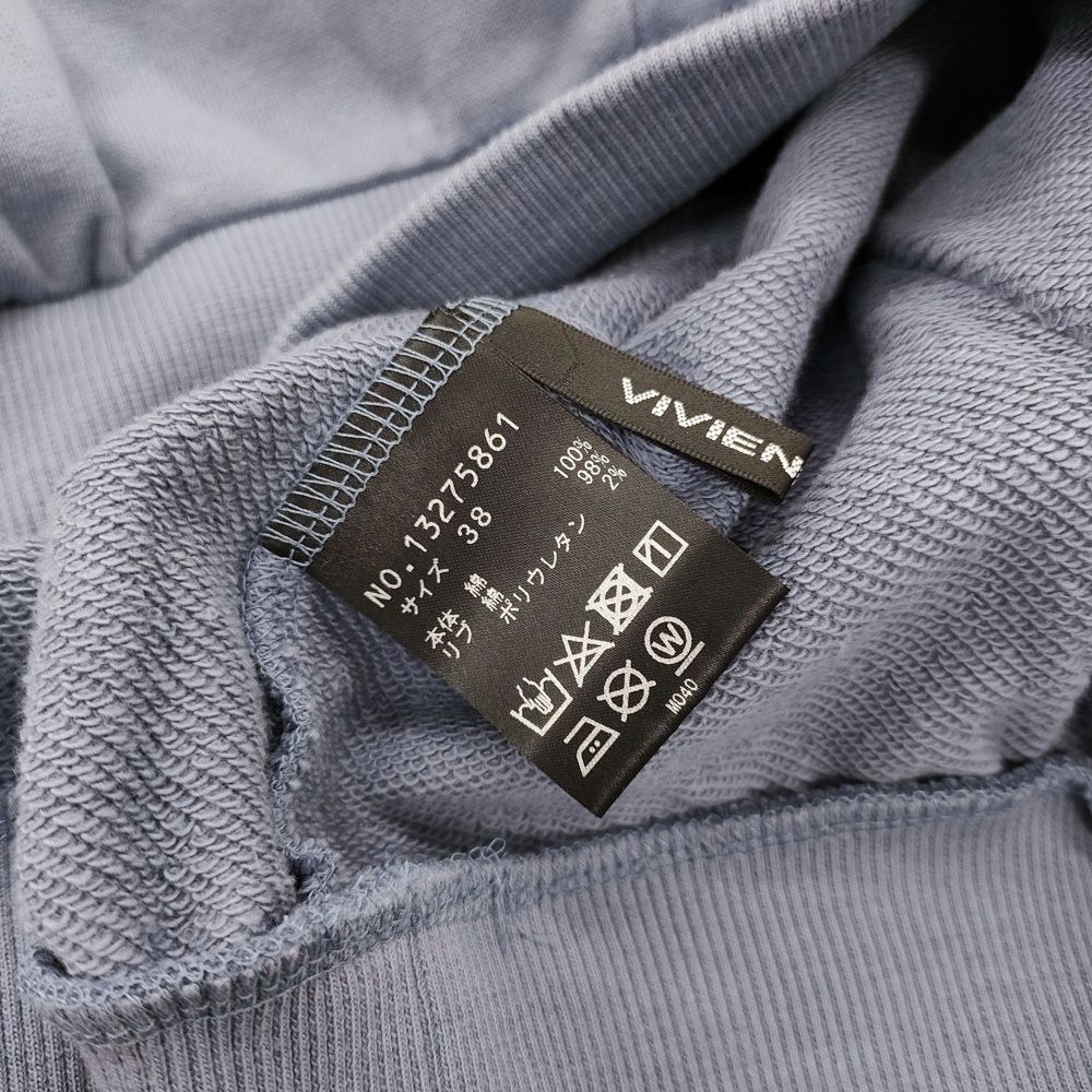 VIVIENNE TAM 未使用 ZIP UP NO SLEEVE SWEAT ノースリーブスウェット