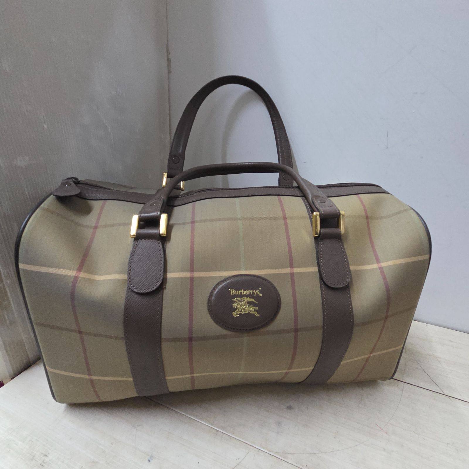2 S02297 Burberrys バーバリーズ ボストンバッグ 旅行 鞄