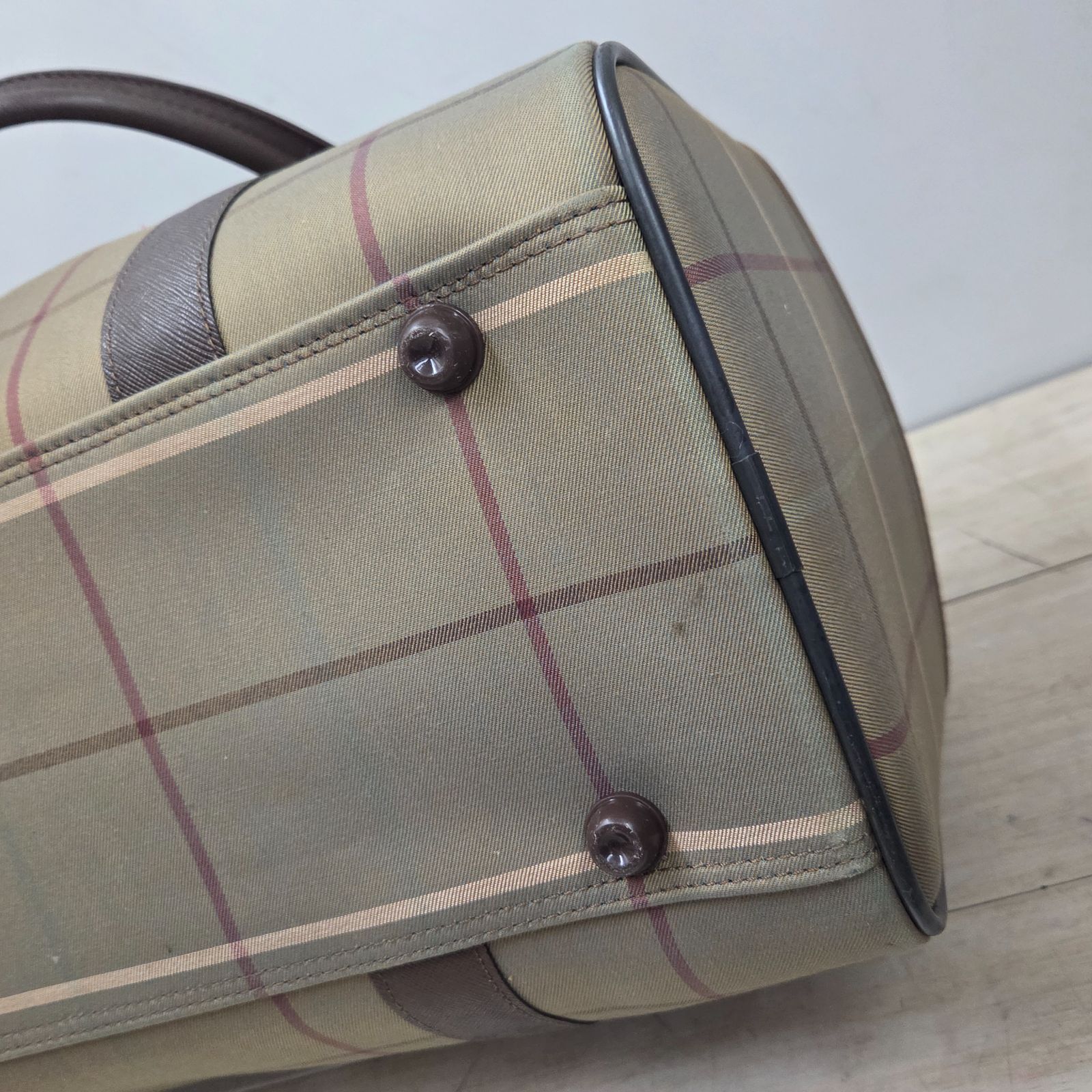 Burberrys’ ボストンバッグ 玉虫色　ヴィンテージ　旅行バック 2 S02297 Burberrys バーバリーズ ボストンバッグ 旅行 鞄