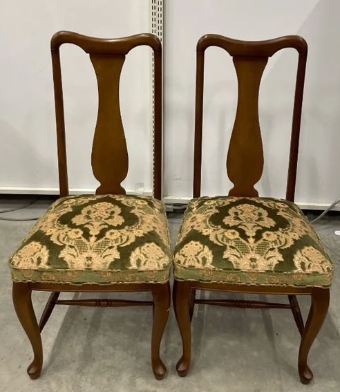 マルニ木工 ダイニングチェア 1脚 maruni 猫脚 椅子 ベルベット調