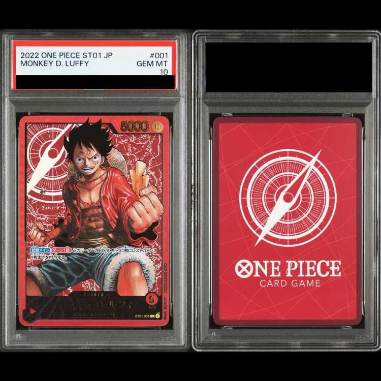 PSA10】 モンキー・D・ルフィ 金文字 {ST01-001} (ラベルエラー品) 1枚