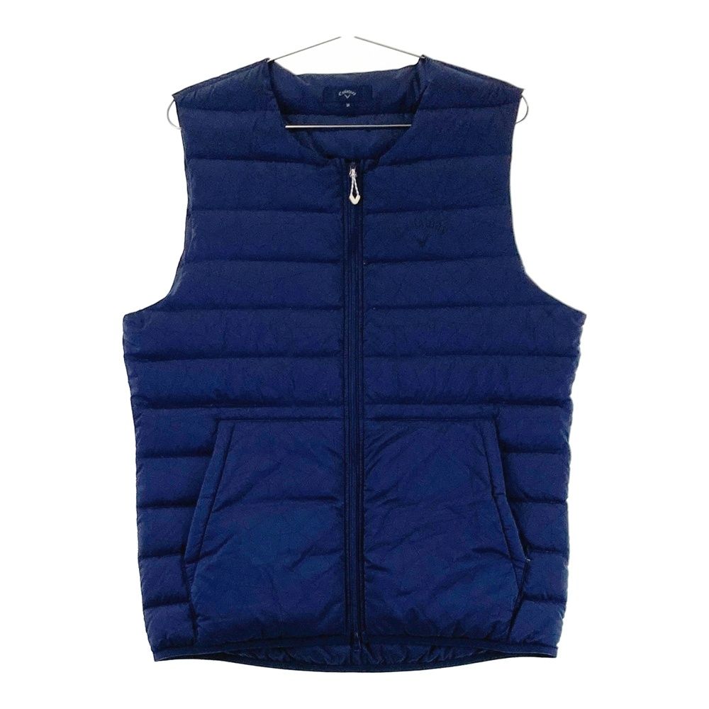 サイズ：M CALLAWAY キャロウェイ ダウン ジップベスト ネイビー系