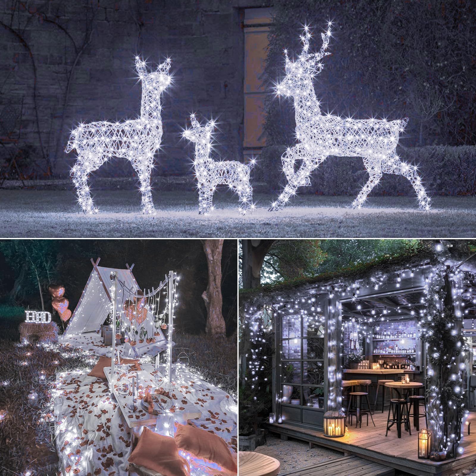 ガーランドライト キャンプ用 屋外 フェアリーライト 室内 夜間自動